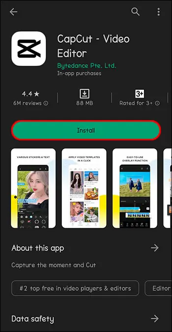 CapCut APK for Android editing tools